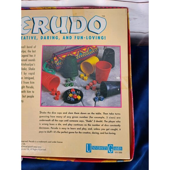 Perudo Dice Game For The Creative Daring & Fun-Loving Adults 2-6 Players Ages 10 - Picture 4 of 8